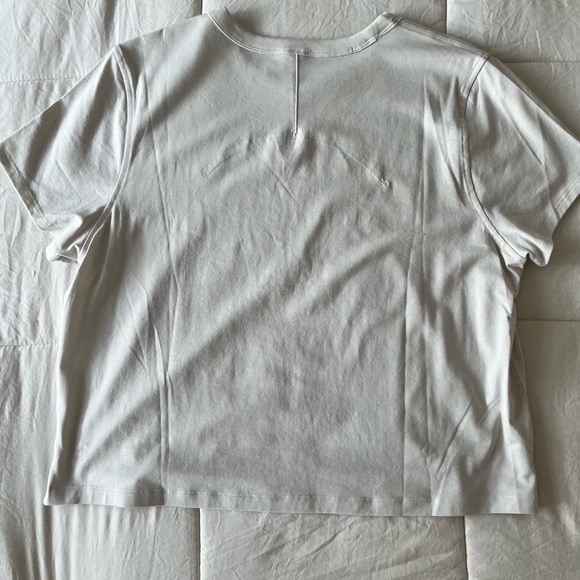 Lululemon Classic Fit Cotton T-Shirt, Bone, size 10 - Picture 7 of 7